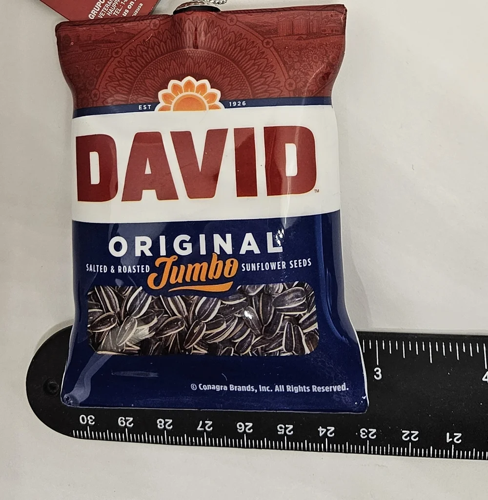 Ruz David Original Jumbo Sunflower Seeds Bag Christmas Tree Ornament Food